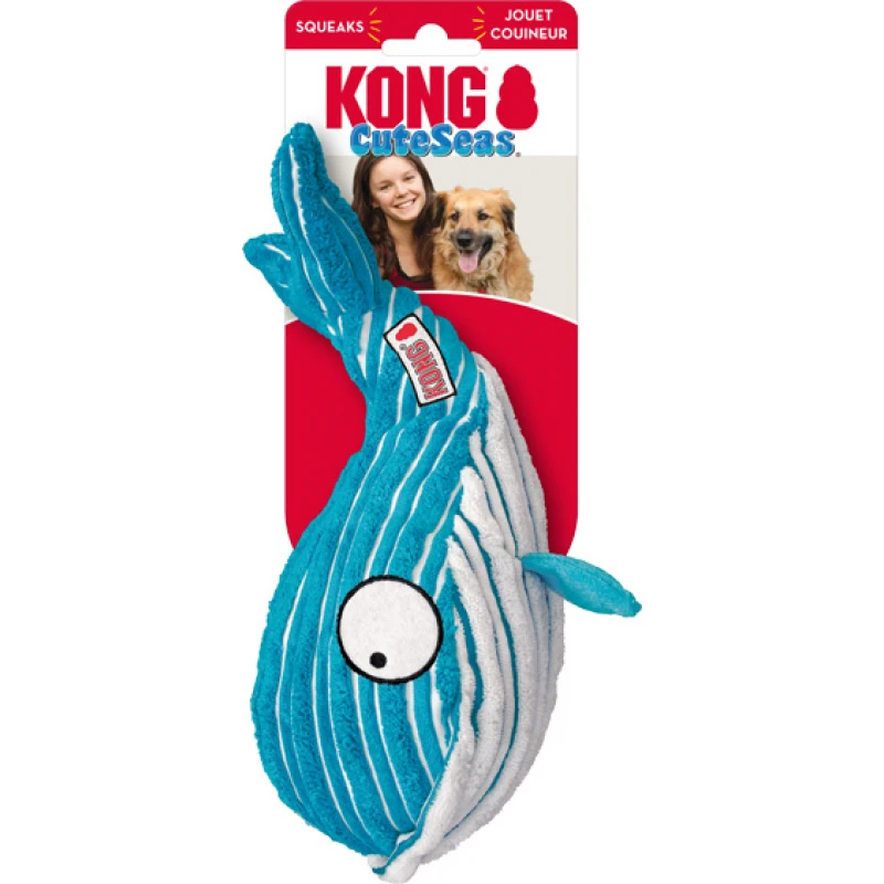 Παιχνίδι Kong Cuteseas Whale Small 8,8x22,8cm Σκύλοι