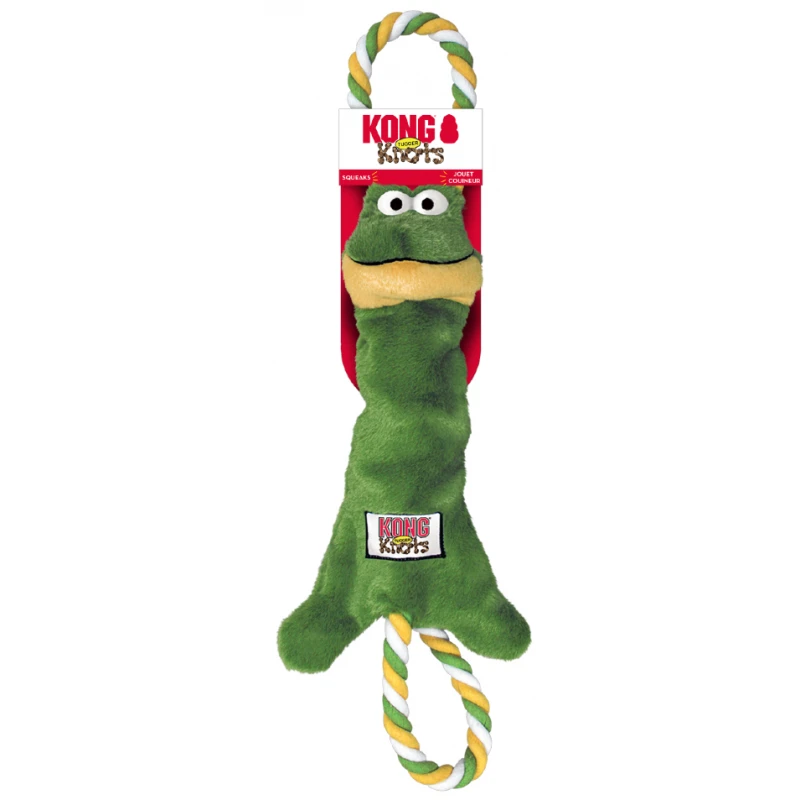 Παιχνίδι Kong Tugger Knots Frog 37cm Σκύλοι