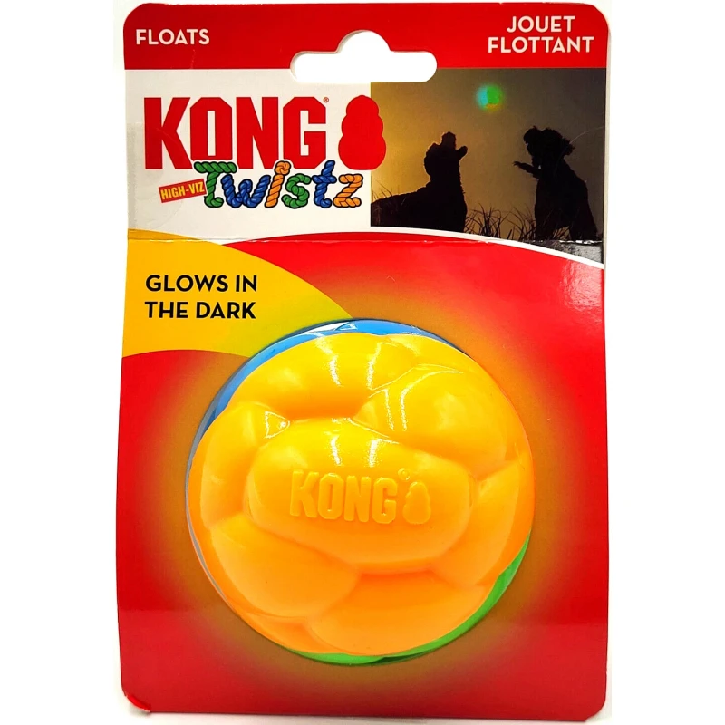 Παιχνίδι Kong Twistz High-Viz Ball Large Σκύλοι