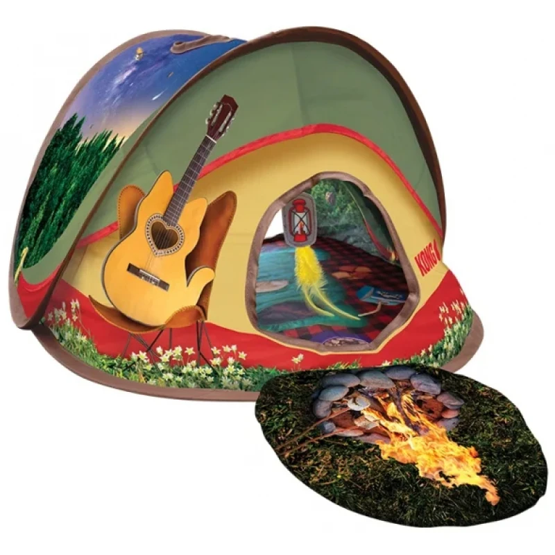 Παιχνίδι Τούνελ για Γάτες Kong Play Spaces Glamping Tent 63.5x45.7x30.4cm Γάτες