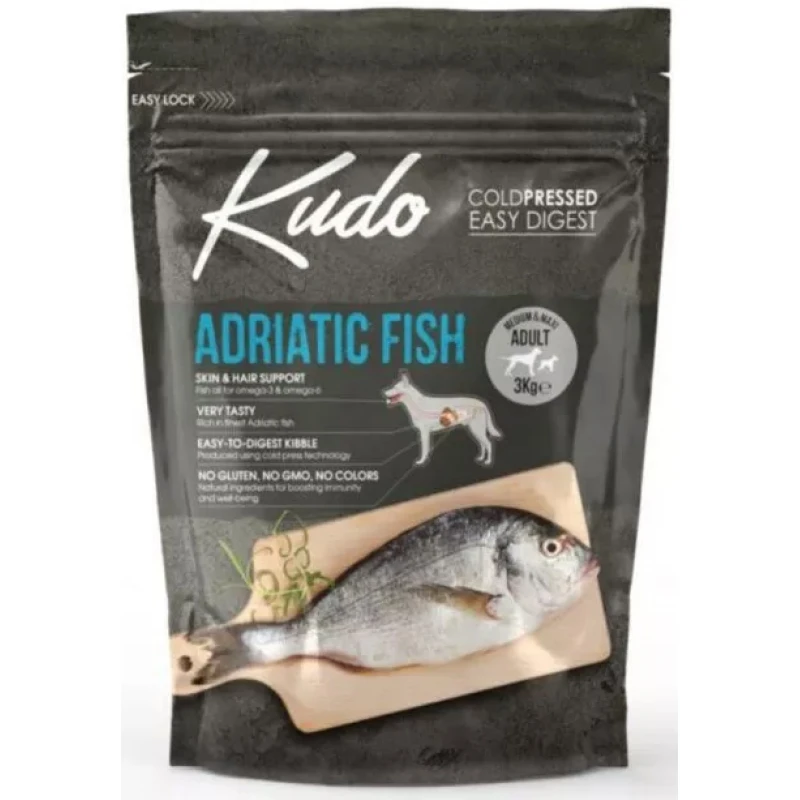 Kudo Medium & Maxi Adult Adriatic Fish 3kg Σκύλοι
