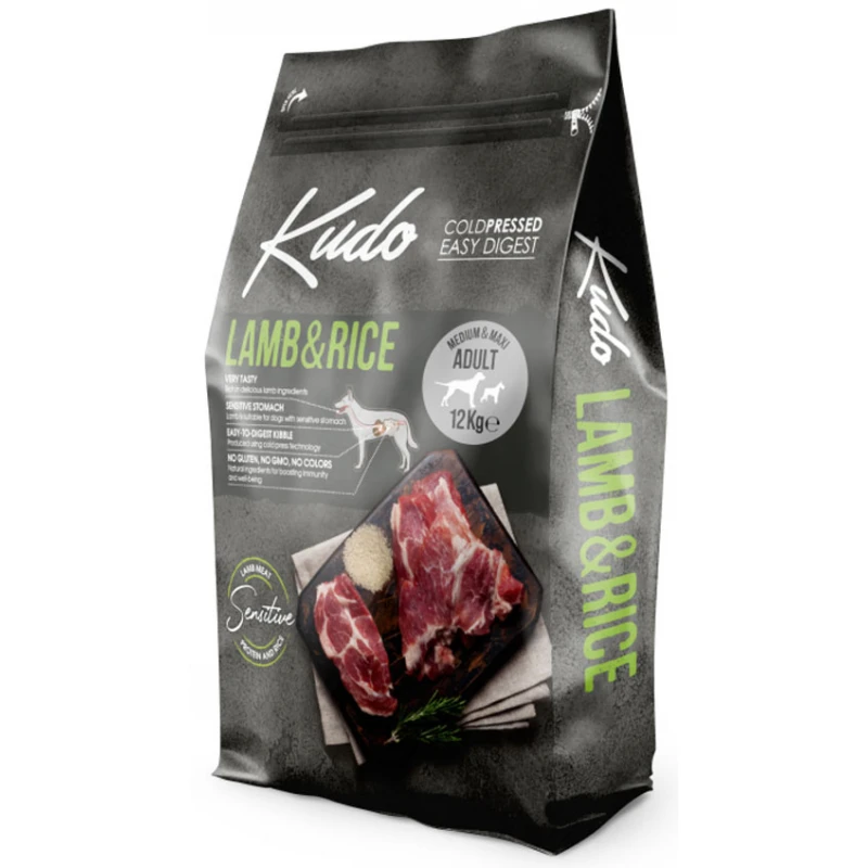 Kudo Medium & Maxi Adult Lamb & Rice 12kg Σκύλοι