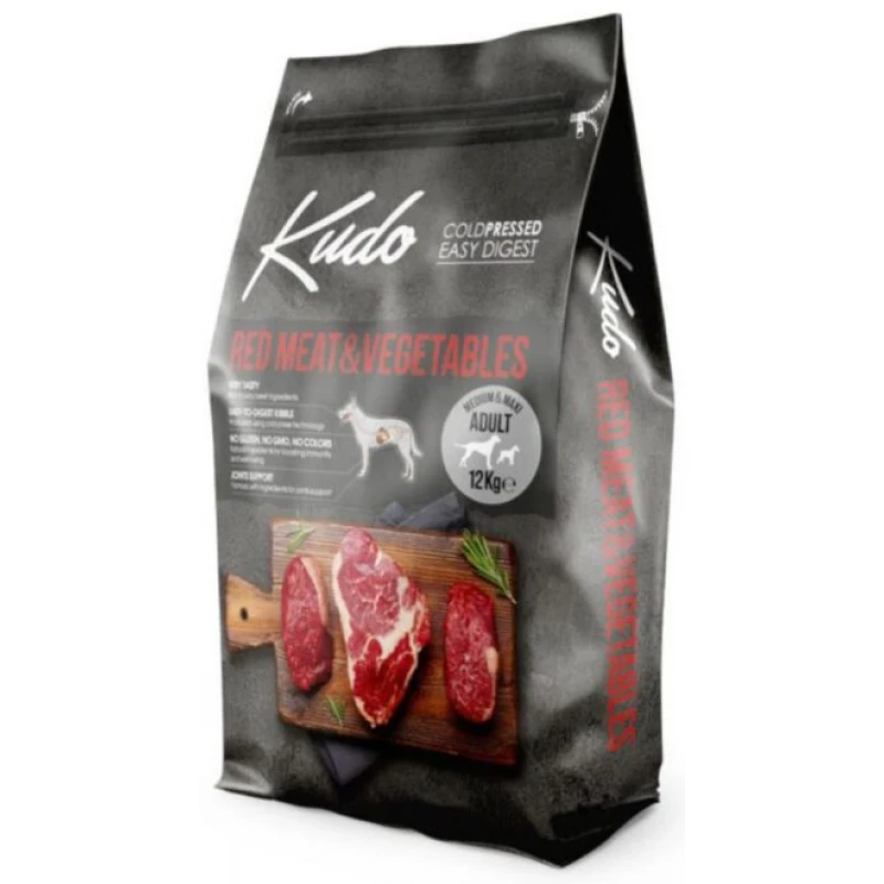 Kudo Medium & Maxi Adult Red Meat & Vegetables 15kg Σκύλοι