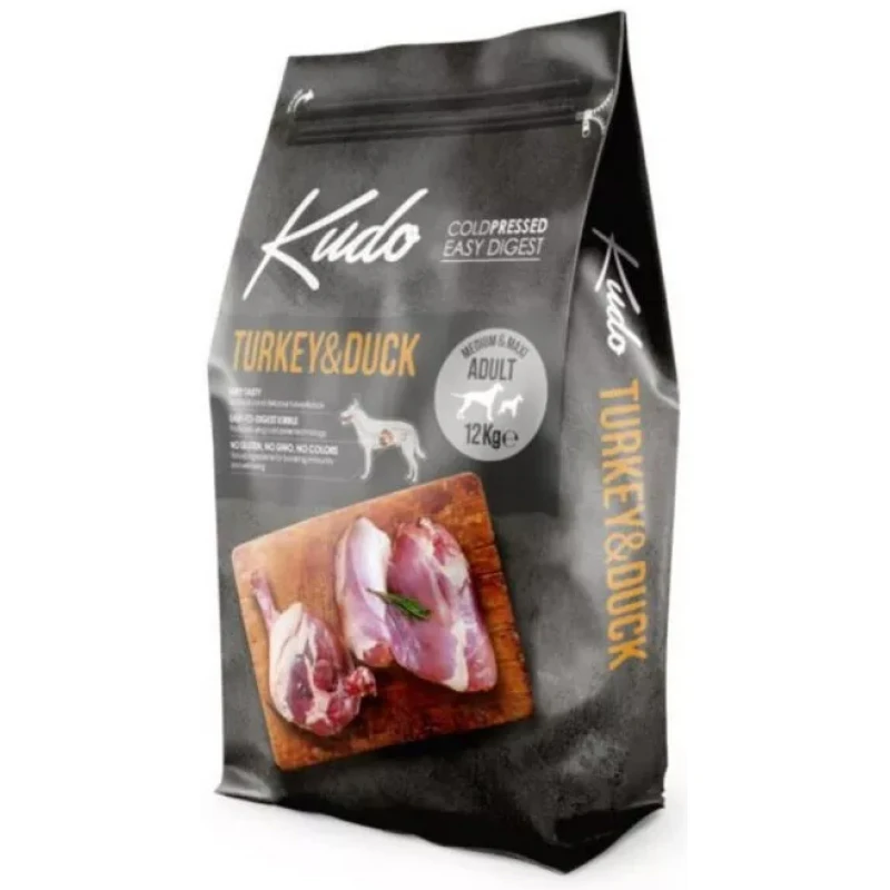 Kudo Medium & Maxi Adult Turkey & Duck 12kg Σκύλοι