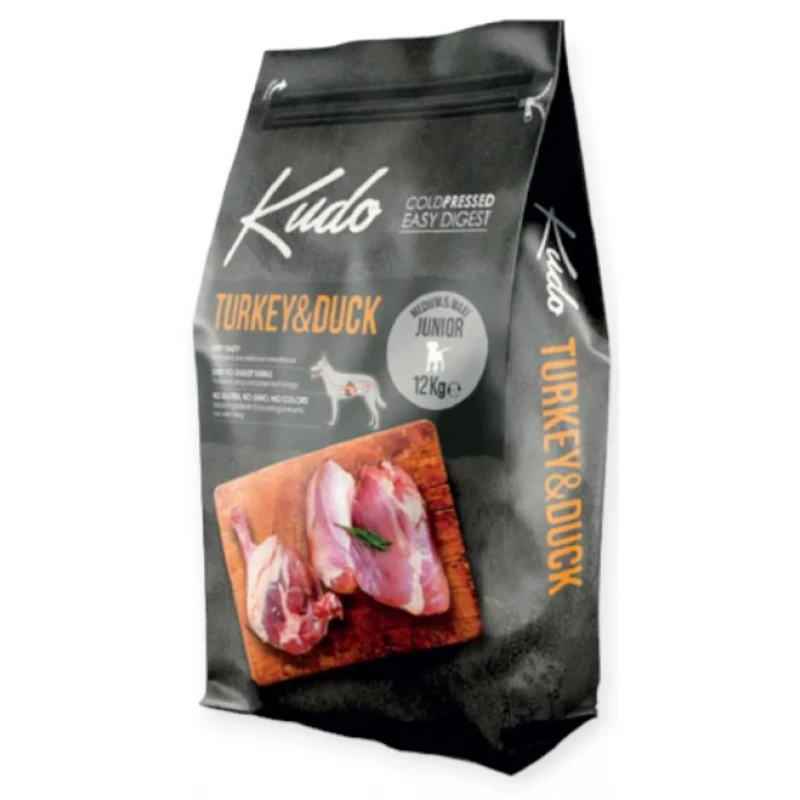 Kudo Medium & Maxi Junior Turkey & Duck 15kg Σκύλοι