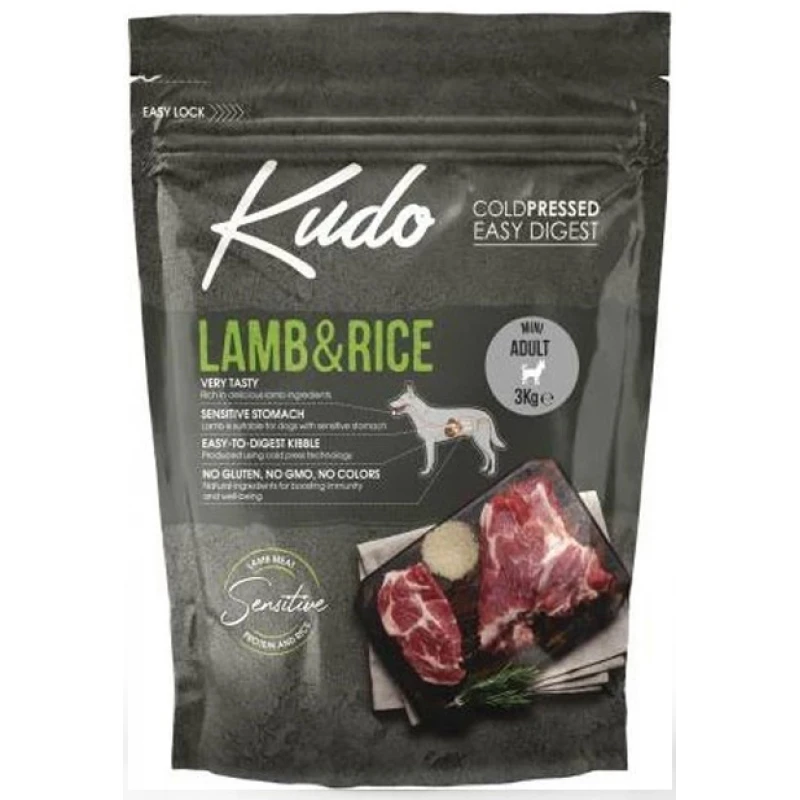 Kudo Mini Adult Lamb & Rice 3kg Σκύλοι