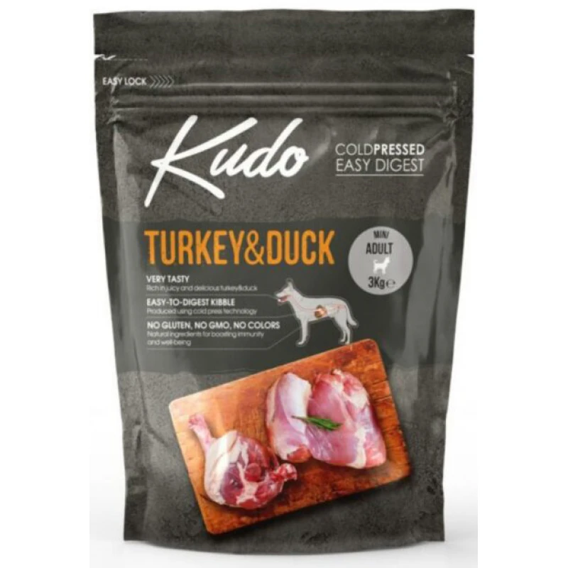 Kudo Mini Adult Turkey & Duck 3kg Σκύλοι