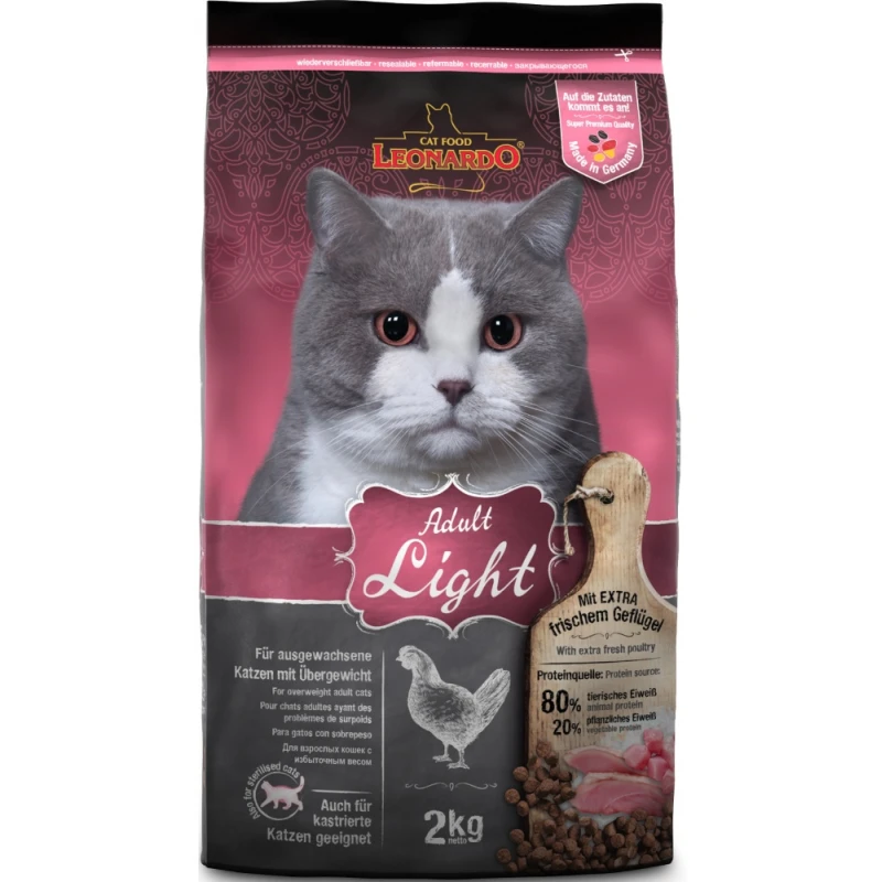 Leonardo Adult Light 2kg ΞΗΡΑ ΤΡΟΦΗ ΓΑΤΑΣ Leonardo Adult Light 2kg ΞΗΡΑ ΤΡΟΦΗ ΓΑΤΑΣ