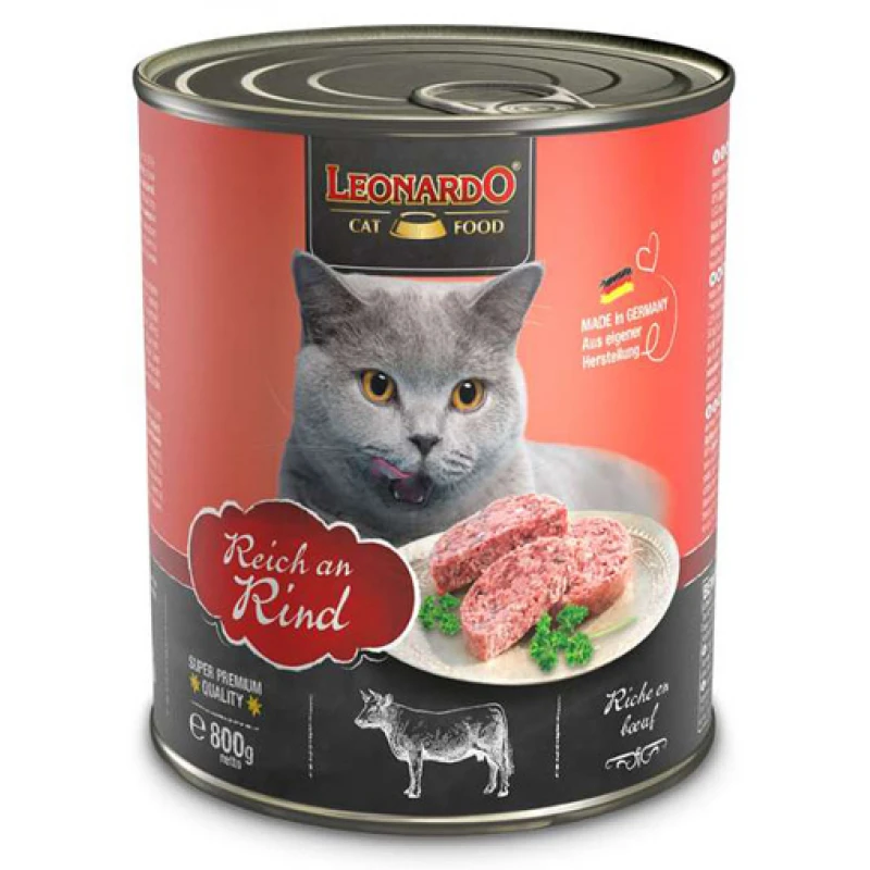 Leonardo Beef 800gr Γάτες Leonardo Beef 800gr Γάτες