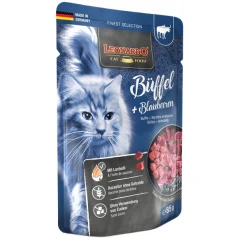 Υγρή Τροφή Φακελάκι Γάτας Leonardo Adult Bufallo & Blueberries 85gr