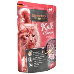 Υγρή Τροφή Φακελάκι Γάτας Leonardo Adult Calf & Vegetables 85gr