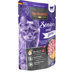 Υγρή Τροφή Φακελάκι Γάτας Leonardo Senior Beef 85gr