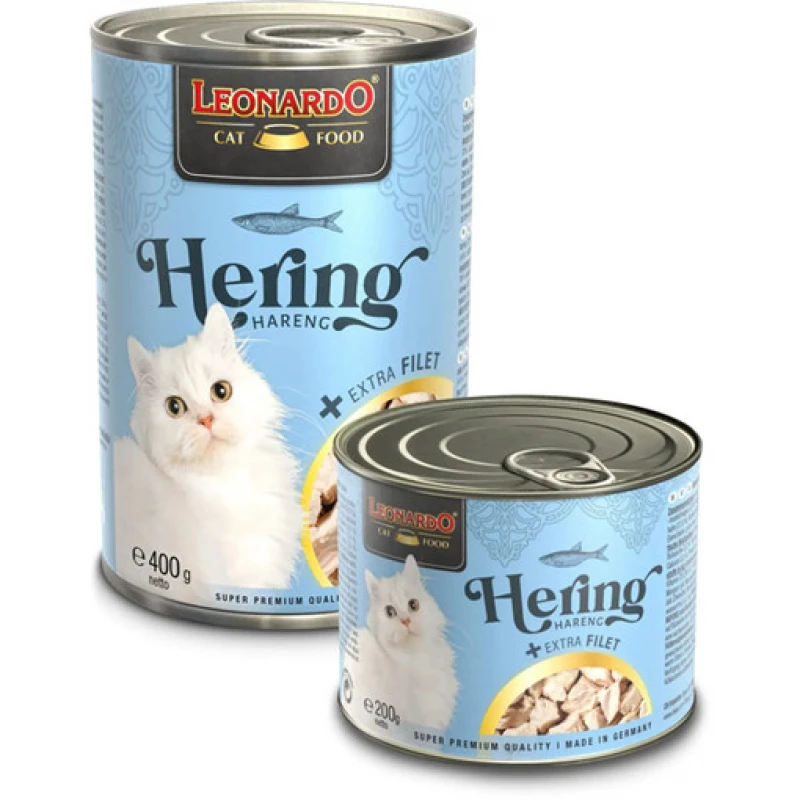 Υγρή Τροφή Γάτας Leonardo Herring & Extra Fillet 400gr Γάτες Υγρή Τροφή Γάτας Leonardo Herring & Extra Fillet 400gr Γάτες