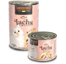 Υγρή Τροφή Γάτας Leonardo Salmon & Extra Fillet 400gr Υγρή Τροφή Γάτας Leonardo Salmon & Extra Fillet 400gr