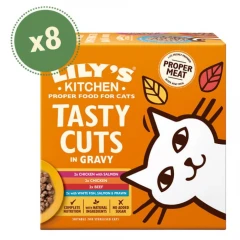 Υγρή Τροφή Γάτας Lily's Kitchen Tasty Cuts in Gravy Multipack (8 x 85gr)