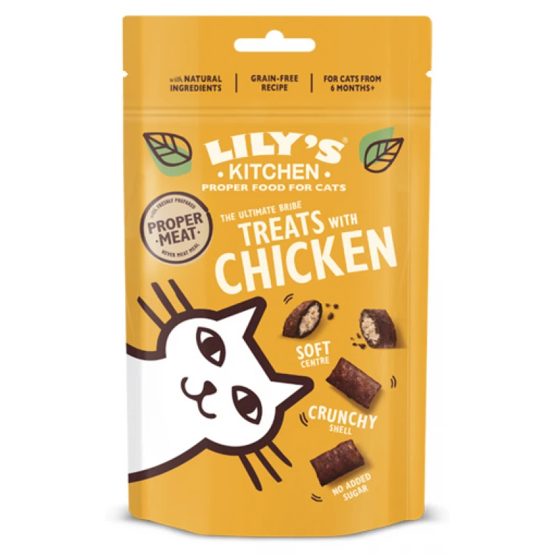 Λιχουδιά Γάτας Lily's Kitchen Chicken Treats 60gr Γάτες