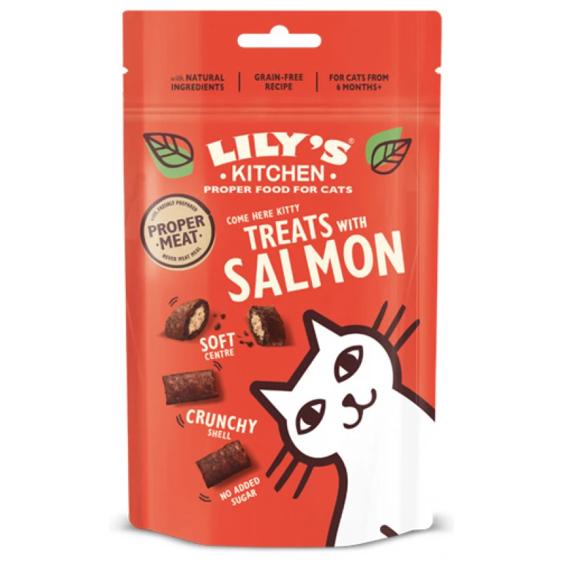 Λιχουδιές Γάτας Lily's Kitchen Salmon Treats 60gr Γάτες Λιχουδιές Γάτας Lily's Kitchen Salmon Treats 60gr Γάτες