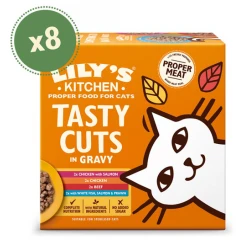 Υγρή Τροφή Γάτας Lily's Kitchen Tasty Cuts in Gravy Multipack (8 x 85gr)