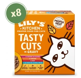 Υγρή Τροφή Γάτας Lily's Kitchen Tasty Cuts in Gravy Multipack (8 x 85gr)