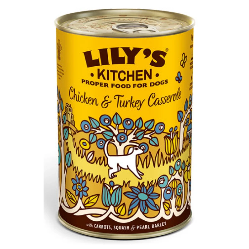 Υγρή Τροφή Σκύλου Lily's Kitchen Chicken & Turkey Casserole 400gr Σκύλοι