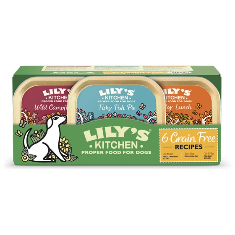 Υγρή Τροφή Σκύλου Lily's Kitchen Grain Free Recipes Multipack (6 x 150gr) Σκύλοι