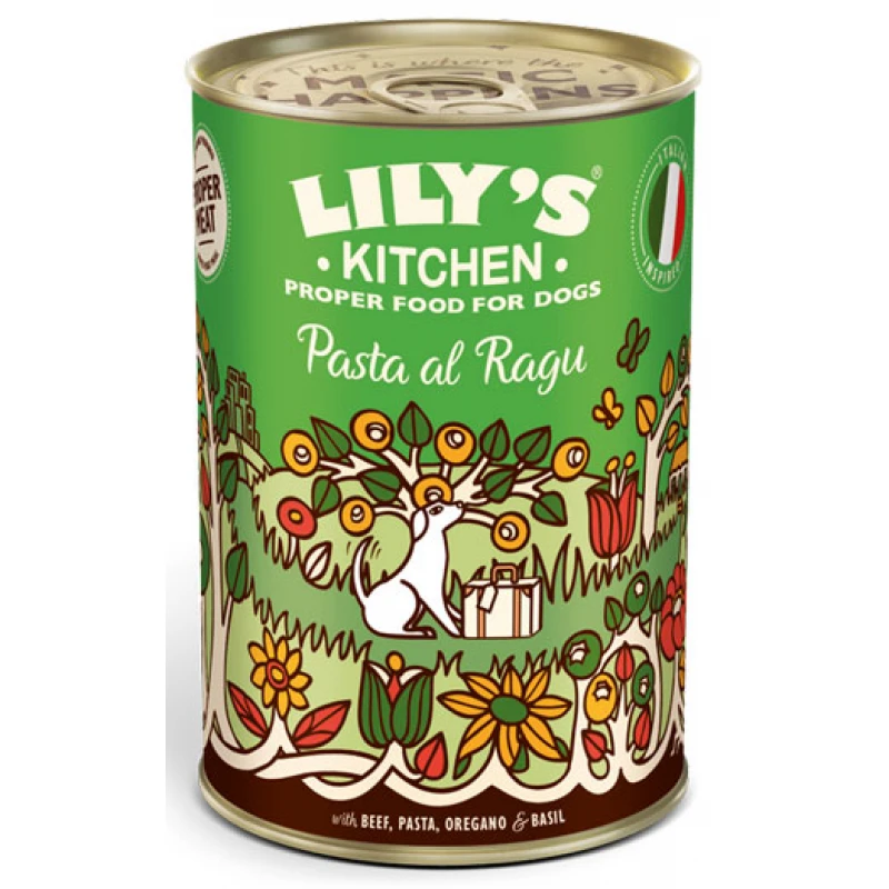 Υγρή Τροφή Σκύλου Lily's Kitchen Pasta Al Ragu 400gr Σκύλοι