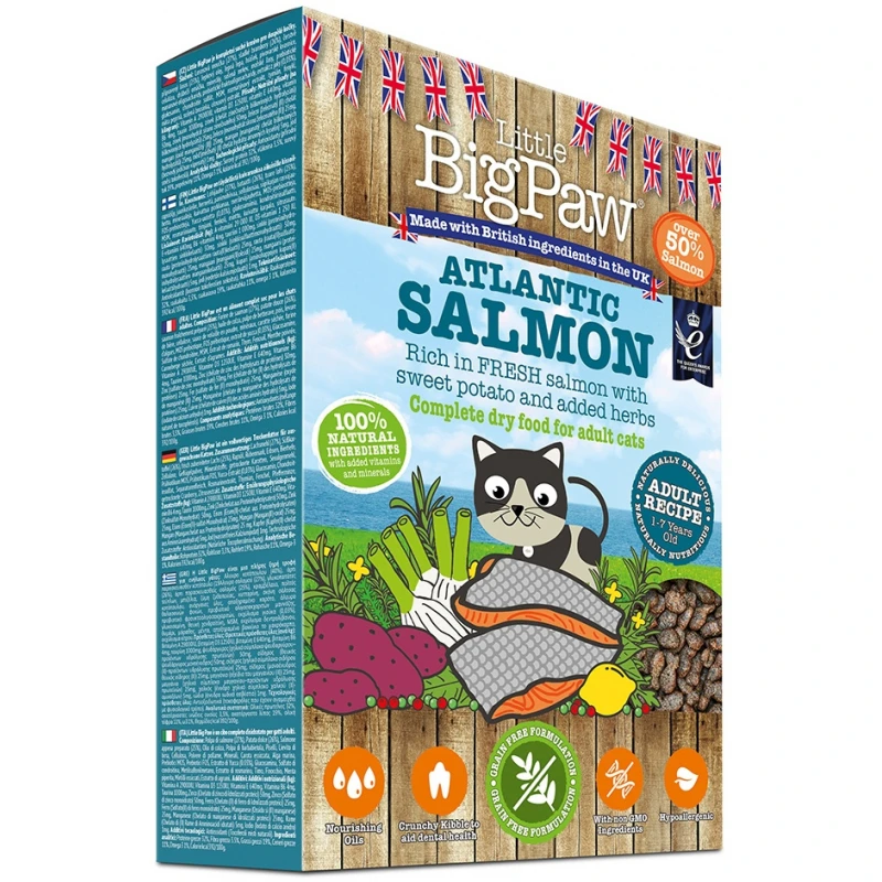 Ξηρά Τροφή Little Big Paw ADULT Salmon 375gr 