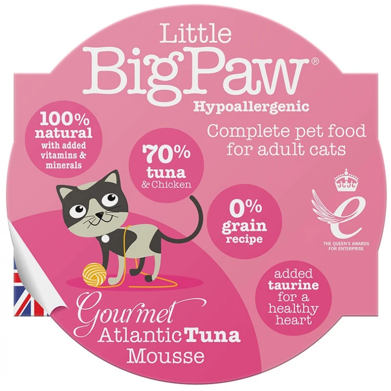 Υγρή Τροφή, Κονσέρβα Γάτας Little Big Paw ADULT Tuna 85gr Grain Free ΓΑΤΕΣ
