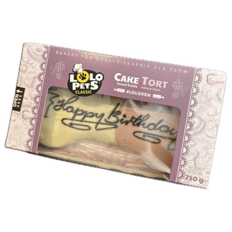 Κεικ, Τούρτα Σκύλου Lolo Pets Happy Birthday Forest Fruits 250gr Σκύλοι Κεικ, Τούρτα Σκύλου Lolo Pets Happy Birthday Forest Fruits 250gr Σκύλοι