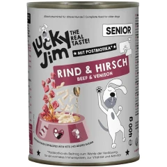 Υγρή Τροφή Σκύλου Lucky Jim Classic Senior Βοδινό & Ελάφι 400gr