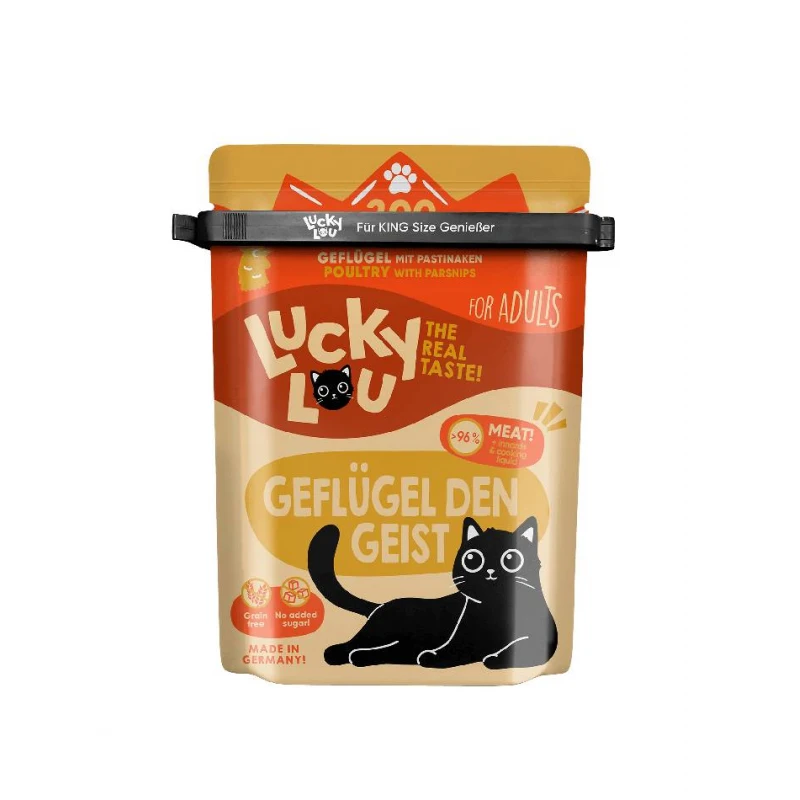 Lucky Lou Clip Κλεισίματος για Φακελάκια 300gr Γάτες