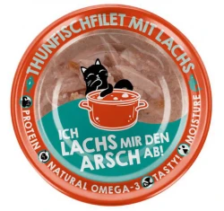 Lucky Lou ExtraFood Φιλέτο Τόνου & Σολομός (σε Ζωμό) Κονσέρβα 70gr