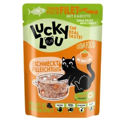 Lucky Lou ExtraFood Φιλέτο Τόνου με Καρότο σε Ζωμό 70gr