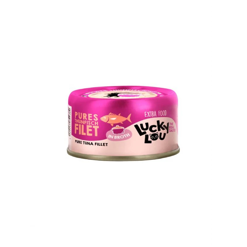 Lucky Lou ExtraFood Φιλέτο Τόνου (σε Ζωμό) Κονσέρβα 70gr Γάτες Lucky Lou ExtraFood Φιλέτο Τόνου (σε Ζωμό) Κονσέρβα 70gr Γάτες