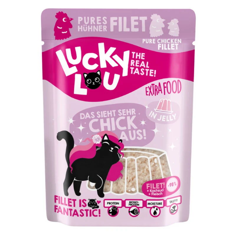 Lucky Lou ExtraFood Jelly Φιλέτο Κοτόπουλου Φακελάκι 70gr Γάτες Lucky Lou ExtraFood Jelly Φιλέτο Κοτόπουλου Φακελάκι 70gr Γάτες