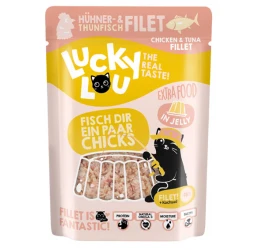 Lucky Lou ExtraFood Jelly Φιλέτο Τόνου & Κοτόπουλου Φακελάκι 70gr
