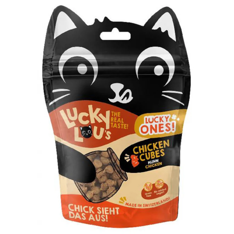 Lucky Lou Λιχουδιά Γάτας Lucky Ones Cubes Κοτόπουλο 80gr Γάτες