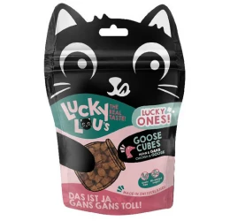 Lucky Lou Λιχουδιά Γάτας Lucky Ones Cubes Κοτόπουλο & Χήνα 80gr Lucky Lou Λιχουδιά Γάτας Lucky Ones Cubes Κοτόπουλο & Χήνα 80gr
