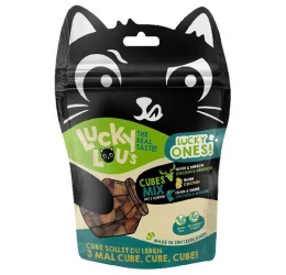 Lucky Lou Λιχουδιά Γάτας Lucky Ones Cubes Mixpack 80gr Lucky Lou Λιχουδιά Γάτας Lucky Ones Cubes Mixpack 80gr