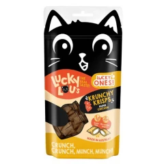 Lucky Lou Λιχουδιά Γάτας Lucky Ones Krunchy Krisps Κοτόπουλο 60gr