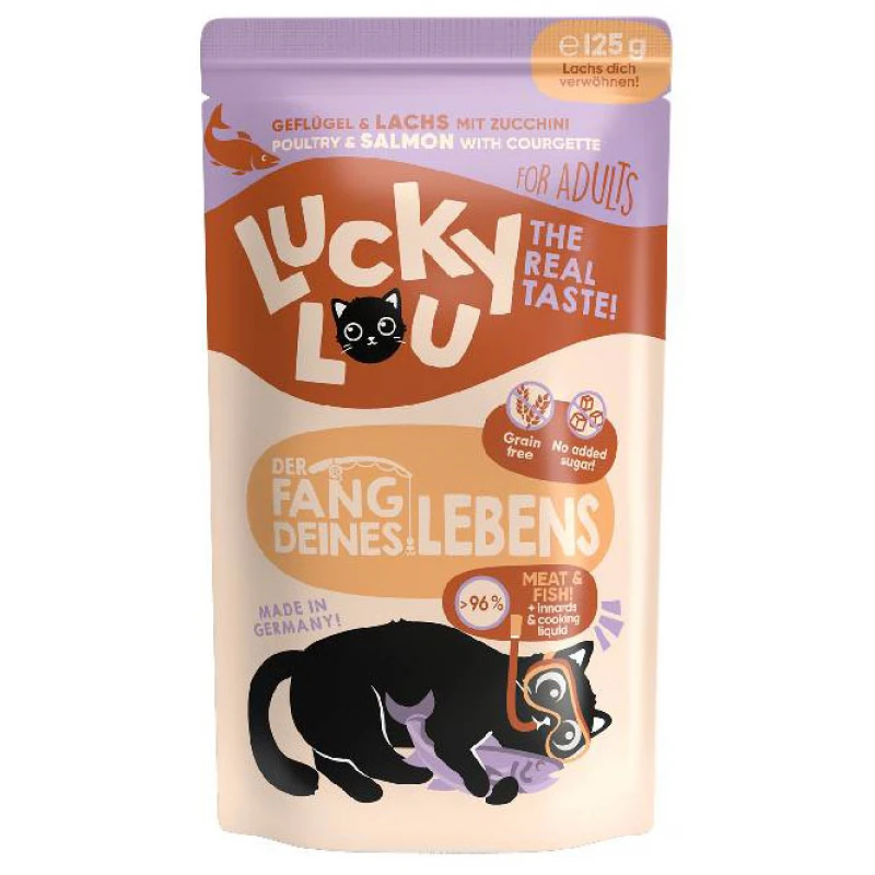 Lucky Lou LifeStage Adult Πουλερικά & Σολομός 125gr Γάτες Lucky Lou LifeStage Adult Πουλερικά & Σολομός 125gr Γάτες