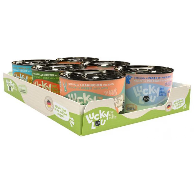 Lucky Lou LifeStage Adult Wild Mix Box 200gr (6τμχ) Γάτες Lucky Lou LifeStage Adult Wild Mix Box 200gr (6τμχ) Γάτες