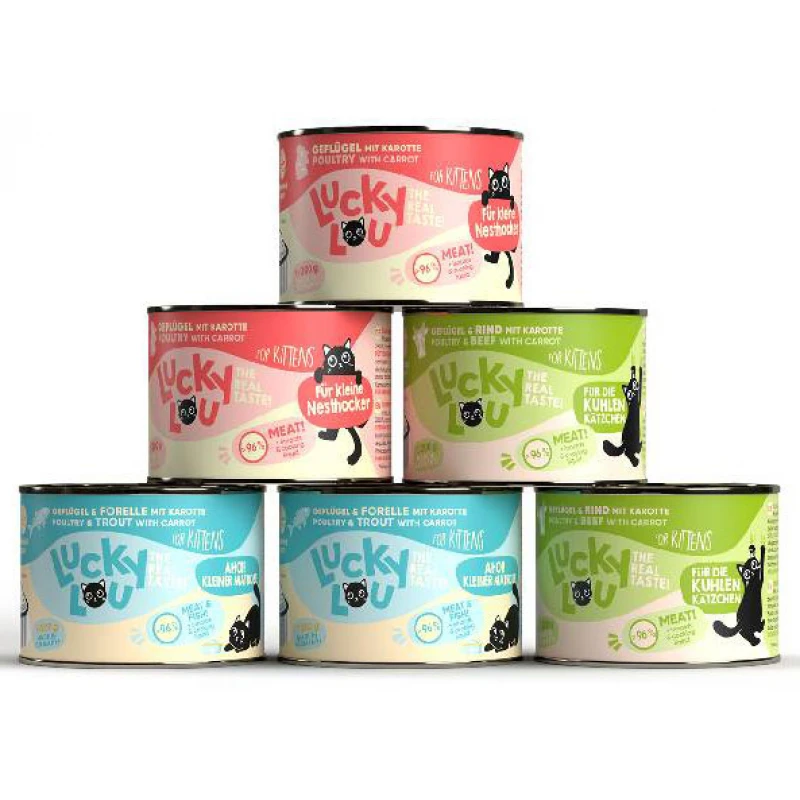 Lucky Lou LifeStage Kitten Mix Box 200gr (6τμχ) Γάτες Lucky Lou LifeStage Kitten Mix Box 200gr (6τμχ) Γάτες