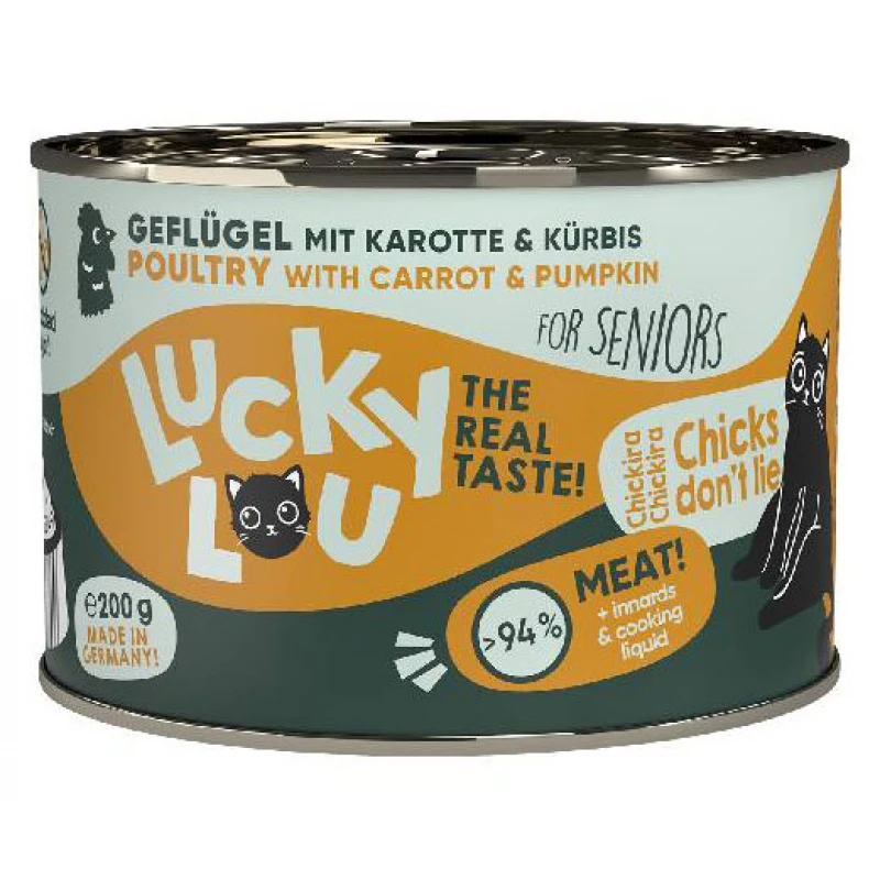 Lucky Lou LifeStage Senior Πουλερικά 200gr Γάτες Lucky Lou LifeStage Senior Πουλερικά 200gr Γάτες