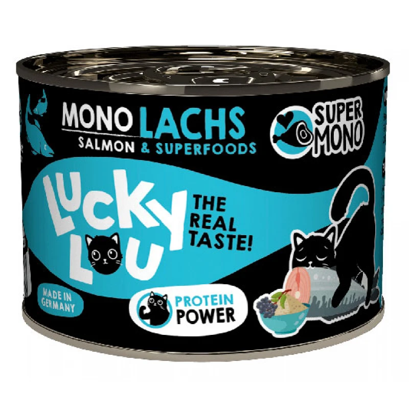 Lucky Lou LifeStage Supermono Σολομός Κονσέρβα 190gr Γάτες