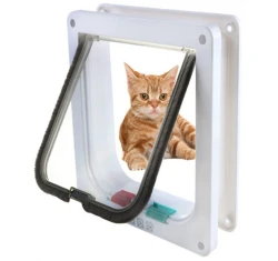 Πόρτα Γάτας M-Pets 4 Κατευθύνσεων  με τούνελ 19x20cm Λευκό Πόρτα Γάτας M-Pets 4 Κατευθύνσεων  με τούνελ 19x20cm Λευκό