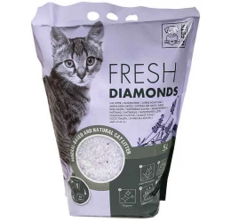 Κρυσταλλική Άμμος M-pets Fresh Diamont Silica Λεβάντα 15lt (6,4kg)