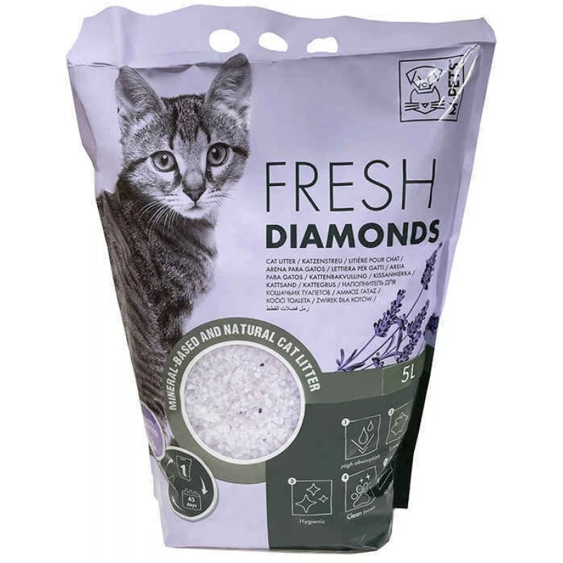 ΚΡΥΣΤΑΛΛΙΚΗ ΑΜΜΟΣ M-PETS FRESH DIAMONT SILICA ΛΕΒΑΝΤΑ 15lt  ΓΑΤΕΣ