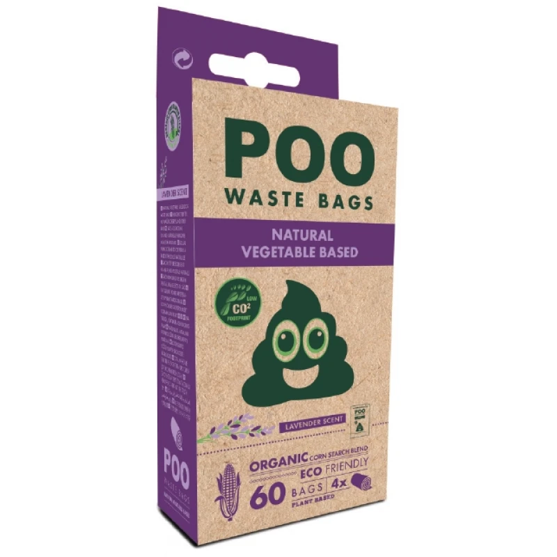 Σακουλάκια βιοδιασπώμενα για ακαθαρσίες M-Pets Poo Bio με Λεβάντα 60Τμχ ΣΚΥΛΟΙ