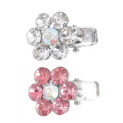 Αξεσουάρ Καλλωπισμού για Σκύλους & Γάτες M-Pets Glam Flower Shape Clip 3x2cm Ροζ & Λευκό